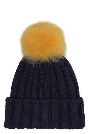 Wool beanie with pom-pom-1